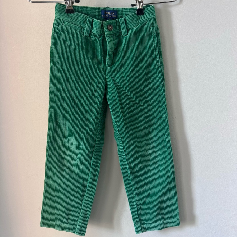 Polo Ralph Lauren boys green corduroy pants size 5